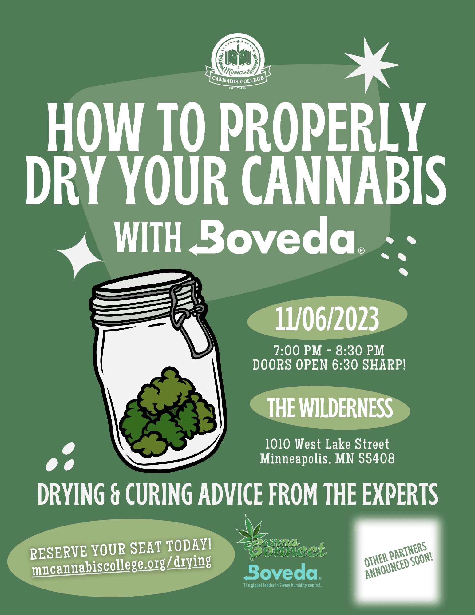 Nov 6 – How to Properly Dry Your Cannabis (with Boveda!)